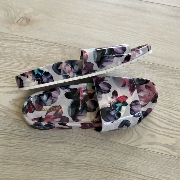 New Aldo Mirelacia Slide Sandals Floral print - Picture 4 of 16